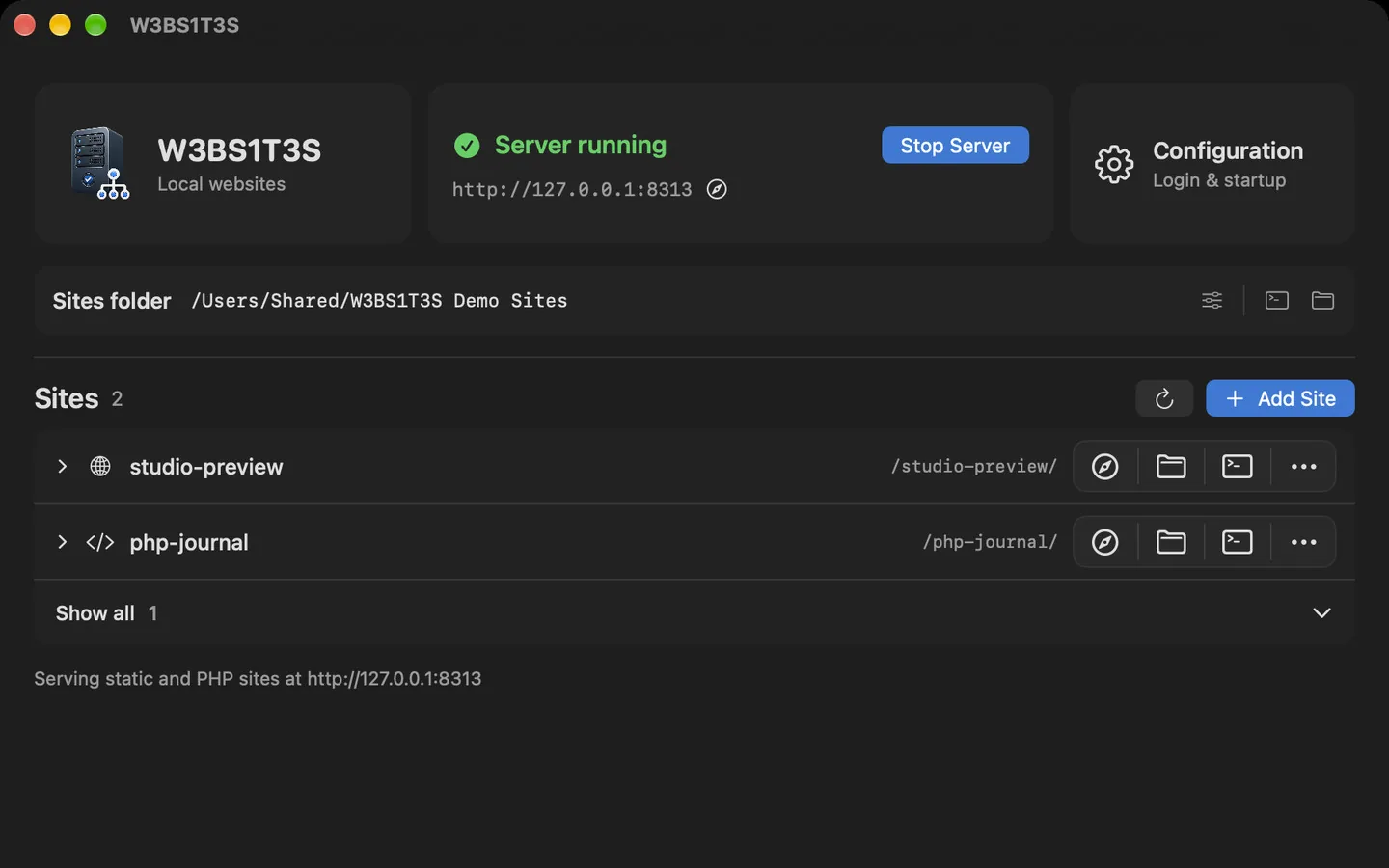 W3BS1T3S has been submitted to the App Store for review!